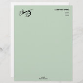 En-tête De Lettre Vélo à définition verte (Devant / Derrière)