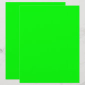En-tête De Lettre Vert vif (Devant / Derrière)