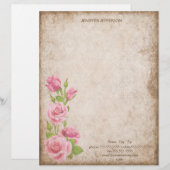 En-tête de lettre vintage élégant (Devant / Derrière)