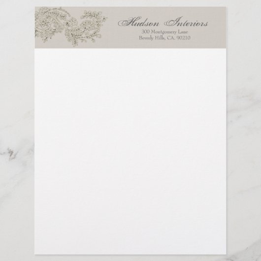 En-tête de lettre vintage inspirée (Devant)