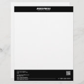 En-tête De Lettre Voiture Bleu (Devant / Derrière)