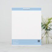 En-tête De Lettre Voiture Bleu (Debout devant)