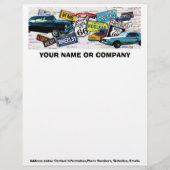 En-tête de lettre - voitures classiques de (Devant)