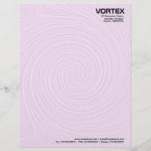 En-tête De Lettre Vortex - Rose