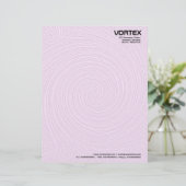 En-tête De Lettre Vortex - Rose (Debout devant)