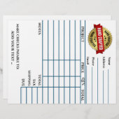 En-tête De Lettre Votre facture (Devant / Derrière)