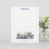 En-tête De Lettre Watercolor Botanical Custom (Debout devant)