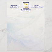 En-tête De Lettre White and Icy Blue Smoke (Devant)