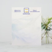 En-tête De Lettre White and Icy Blue Smoke (Debout devant)