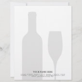 En-tête De Lettre Wine bottle winery vineyard letterhead template (Devant)