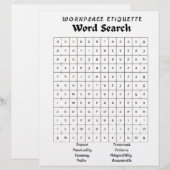 En-tête De Lettre word puzzle/search. (Devant / Derrière)