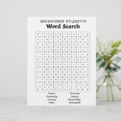 En-tête De Lettre word puzzle/search. (Debout devant)