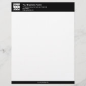 En-tête De Lettre Your Logo Custom Business Black (Devant)