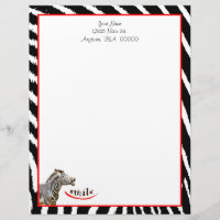 Zebra Smile Noir/Blanc/Rouge