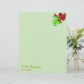 En-tête - Deux Feuilles 3D avec nom (Debout devant)