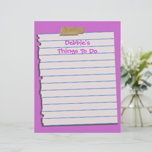 En-tête papier (Debout devant)