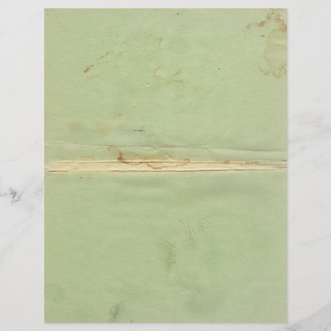 En-tête papier vert vintage (Devant)