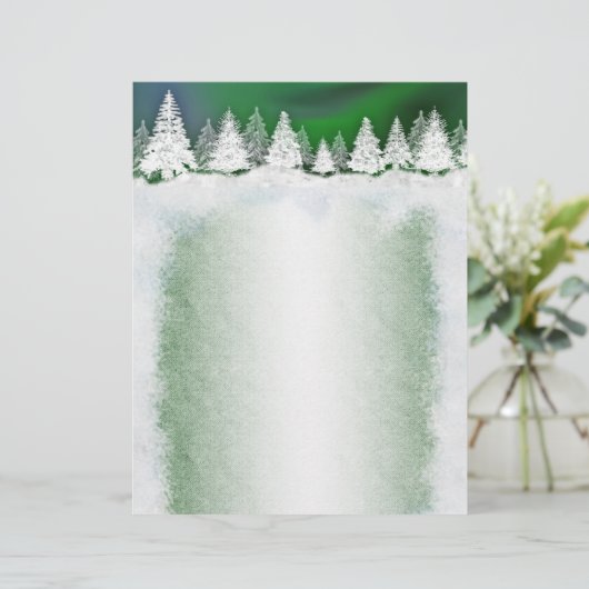 En-têtes de modèle hiver enneigé (Debout devant)