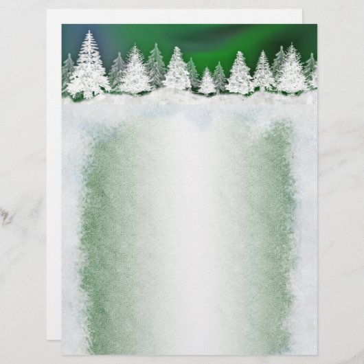 En-têtes de modèle hiver enneigé (Devant / Derrière)