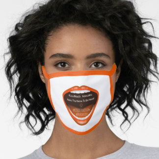 En Tissu Masque de visage NERVEmber avec garniture orange