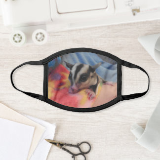 En Tissu Masque noir sur fond de coton et de mélange polair