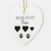 En toen waren het er vijf keramisch ornament (Links)