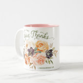 En Tout, Merci Mug Rose Floral (Devant gauche)