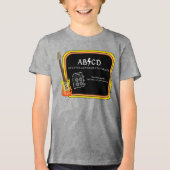 En Tri-matière ABCD Alphabet AC/DC Spoof T-shirt (Recto)