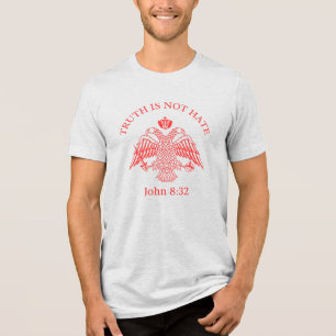 En Tri-matière Aigle Byzantin Vérité Jean 8 32 T-shirt