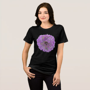 En Tri-matière Allium Purple Round Flower App. T-shirt