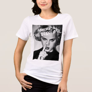 En Tri-matière America the Beautiful par FpArt White T-Shirt