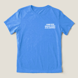 En Tri-matière Ancien T-shirt américain fier