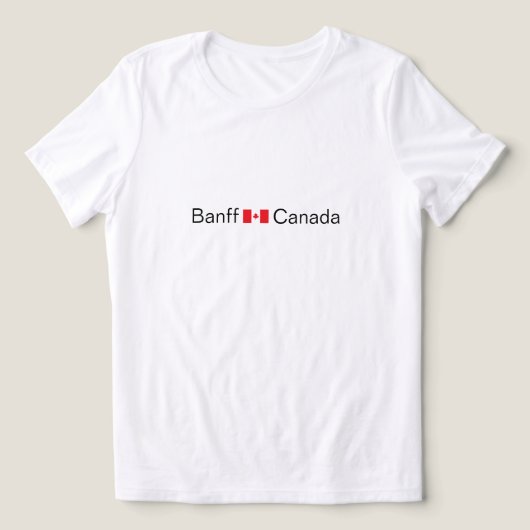 En Tri-matière Banff, Canada avec le drapeau canadien T-shirt (Design Recto)