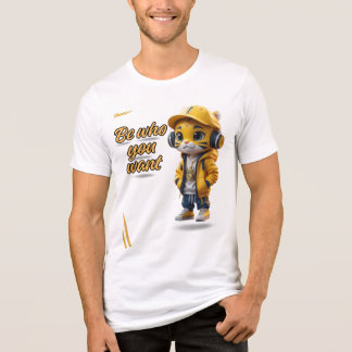 En Tri-matière BE WHO YOU WANT” Inspirational Adult T-Shirt  Mo