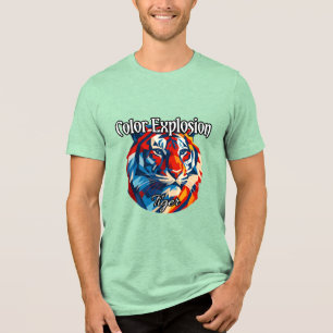 En Tri-matière Bella+Canvas T-Shirt tri-mélange, Blanc, Adulte S