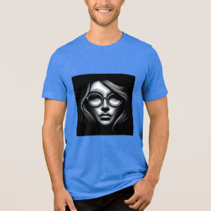 En Tri-matière Bella+Canvas T-Shirt tri-mélange, Noir uni Trible