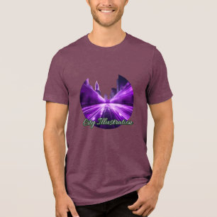En Tri-matière Bella+Canvas T-Shirt tri-mélange, Noir uni Trible