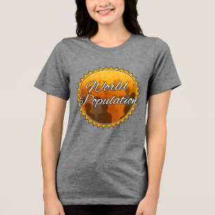 En Tri-matière Bella+Canvas T-Shirt tri-mélange pour femmes, Blan