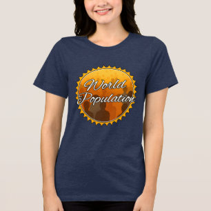 En Tri-matière Bella+Canvas T-Shirt Tri-mélange pour femmes, Blan