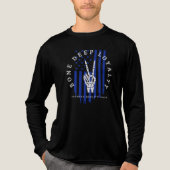 En Tri-matière Bone Deep Loyalty Skeleton Hand USA Flag T-Shirt (Recto)