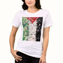 Carte Floral Palestine - T-shirt Carte Palestine l