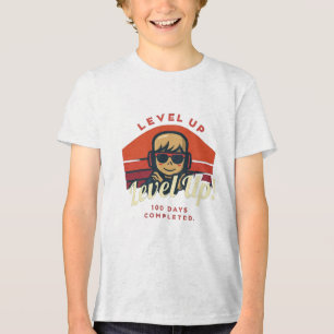 En Tri-matière Célébrez 100 jours d'école : Fun & Unique T-Shirt