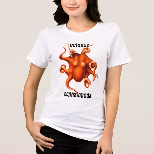 En Tri-matière Céphalopoda Octopus T-shirt (Recto)