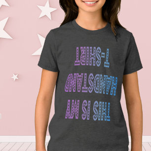 En Tri-matière "C'est mon T-shirt de poche" Tee de gymnastique