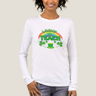 En Tri-matière Chanceux d'enseigner – T-Shirt pour enseignants de