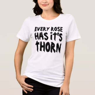En Tri-matière CHAQUE ROSE A SON ÉPINE T-SHIRT VINTAGE 80s