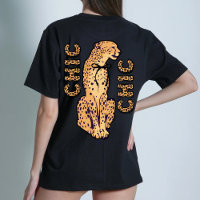 Cheetah Chic Graphic audacieux T-shirt moderne
