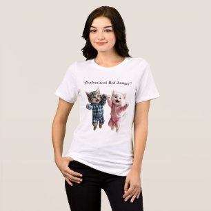 En Tri-matière Chemineur de Lit Professionnel – T-Shirt de Chat M