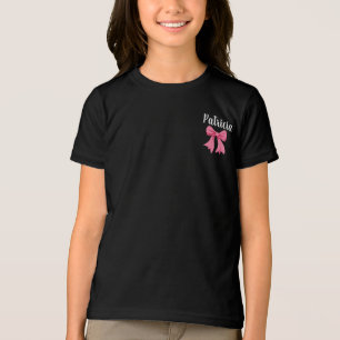 En Tri-matière Chemise de fille personnalisée - T-shirt de nom pe