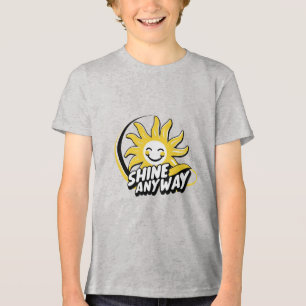 En Tri-matière Chemise Inspirante pour Enfants – T-Shirt Shine